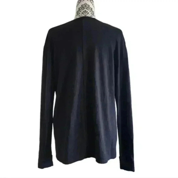 Smash + Tess Perfect V Long Sleeve Top Midnight Black Bamboo Women's size Small - Picture 4 of 10